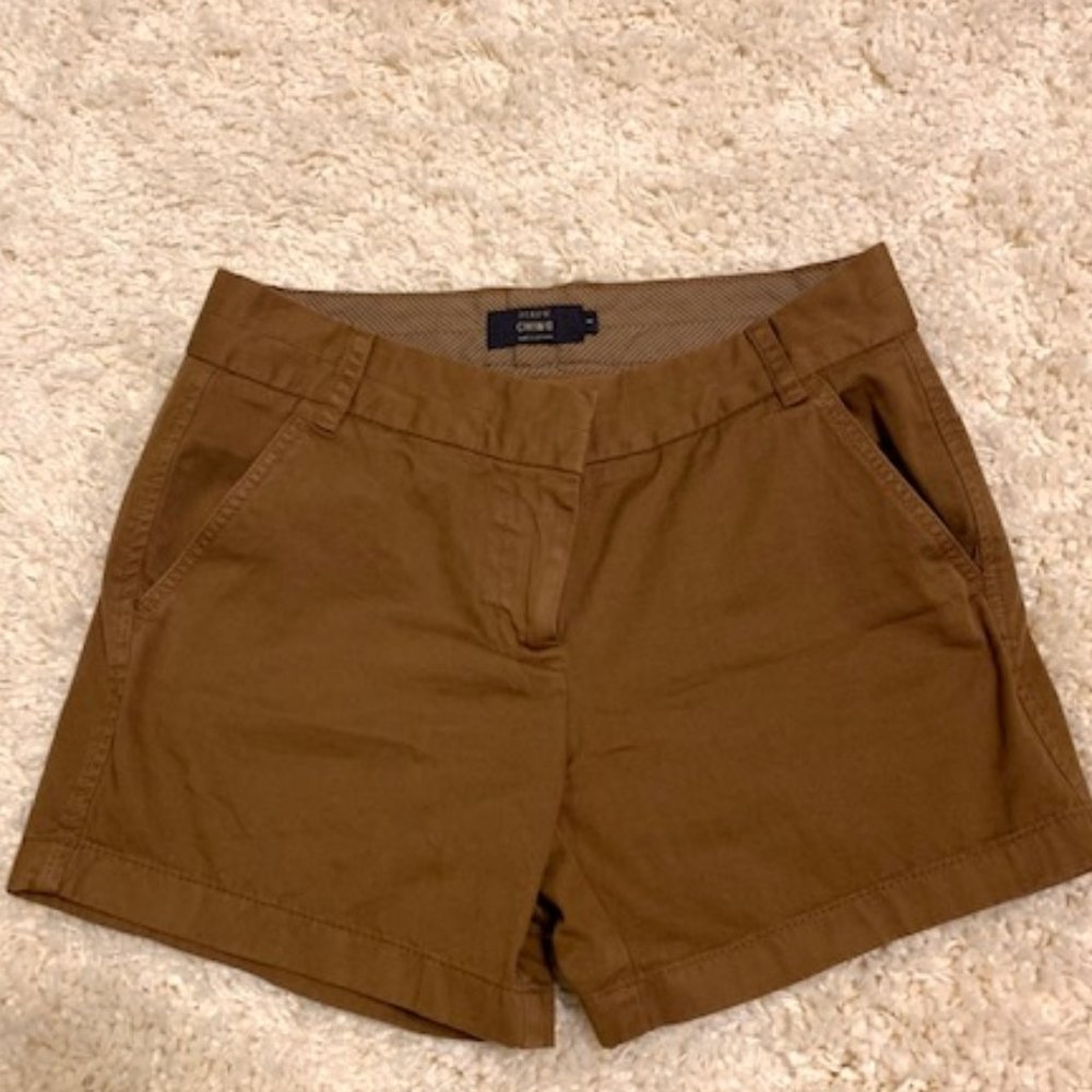 NEW J CREW chino short BROWN sz 4